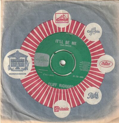 Cliff Richard - It'll be me + Since I lost you (Vinylsingle)
