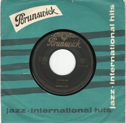 Brenda Lee - I wonder + My whole world is falling down (Vinylsingle)