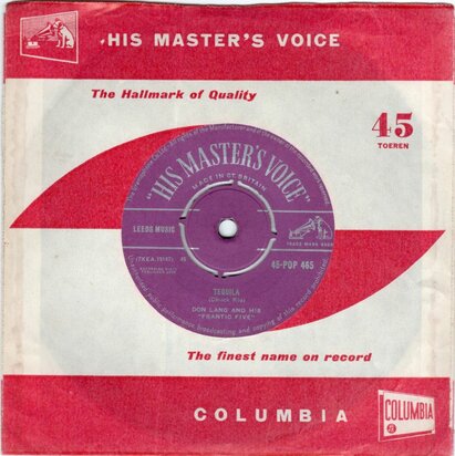 Don Lang and his Frantic Five - Tequila + Junior Hand Jive (Vinylsingle)