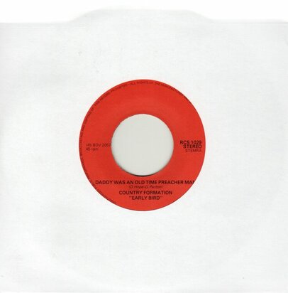 Early Bird - Daddy was an old time preacher + One day at a time (Vinylsingle)