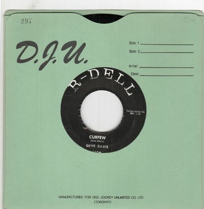 Gene Davis / Chuck & Gene - Curfew + No Rockin' And Rollin' (Vinylsingle)