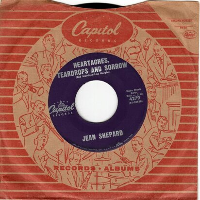 Jean Shepard - Heartaches, Teardrops And Sorrow + Sweetheart, Don't Come Back (Vinylsingle)