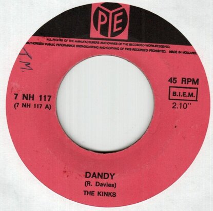 Kinks - Dandy + Party line (Vinylsingle)