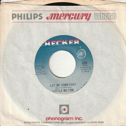 Little Milton - Let Me Down Easy + Driftin' Drifter (Vinylsingle)