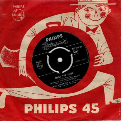 Louis Armstrong - Mack the knife + Back o'town blues (Vinylsingle)