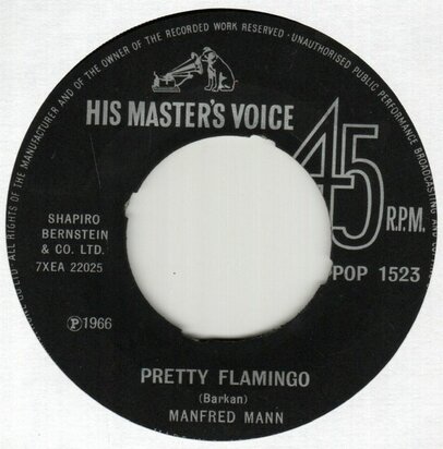 Manfred Mann - Pretty Flamingo + You're standing by (Vinylsingle)