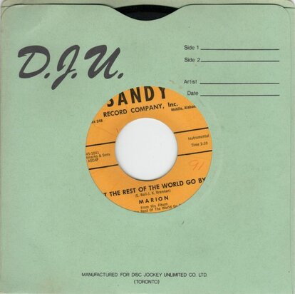 Marion - Let The Rest Of The World Go By	 + Happy Lonesome (Vinylsingle)