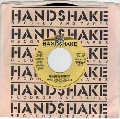 Mark Gordon Cremaer - Music Machine (Vinylsingle)