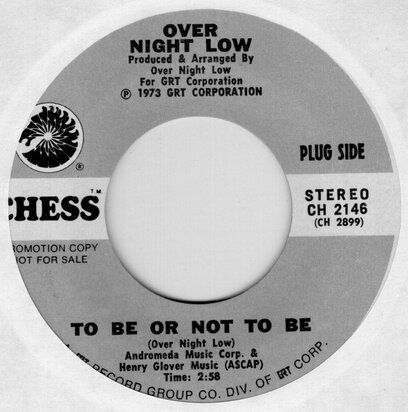 Over Night Low - To Be Or Not To Be + Get To Your Soul (Vinylsingle)