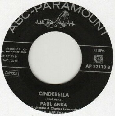 Paul Anka - Cinderella + Kissin'  on the phone (Vinylsingle)