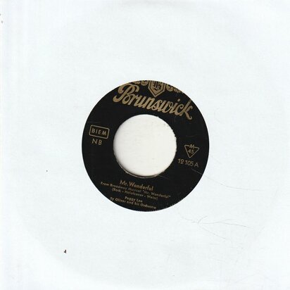 Peggy Lee - Mr. Wonderful + They Can't Take That Away From Me (Vinylsingle)