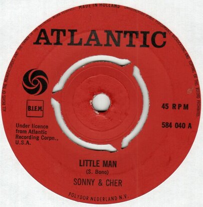Sonny & Cher - Little man + Monday (Vinylsingle)