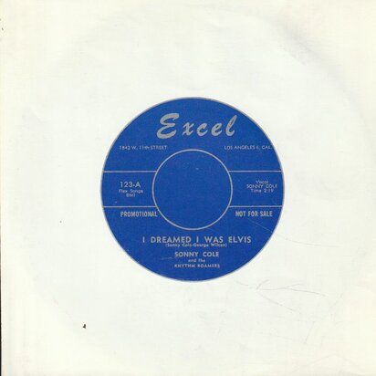 Sonny Cole - I Dreamed I Was Elvis + Curfew Cops (Vinylsingle)