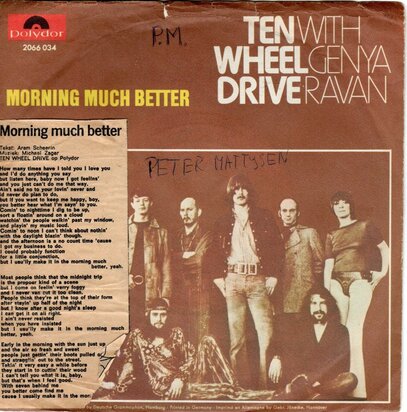 Ten Wheel Drive - Morning Much Better + Stay With Me (Vinylsingle)