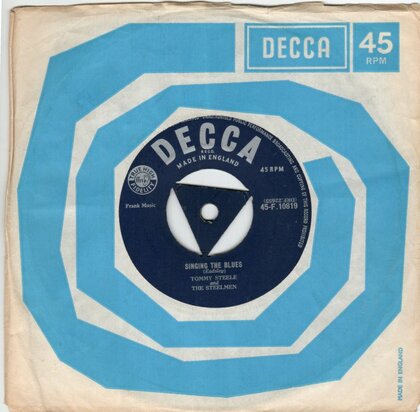 Tommy Steele - Singing the blues + Rebel Rock (Vinylsingle)