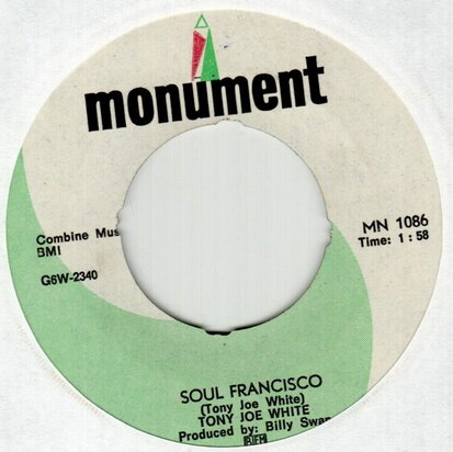 Tony Joe White - Soul Francisco + Whompt Out On You (Vinylsingle)