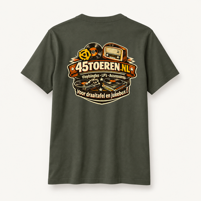 T-Shirt Groen maat XL "Met Jou wil ik wel een plaatje draaien"