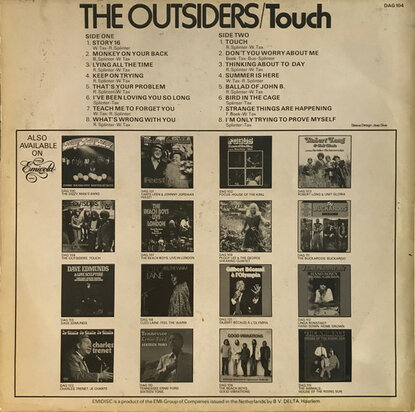 The Outsiders - Touch (Vinyl LP)