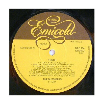 The Outsiders - Touch (Vinyl LP)