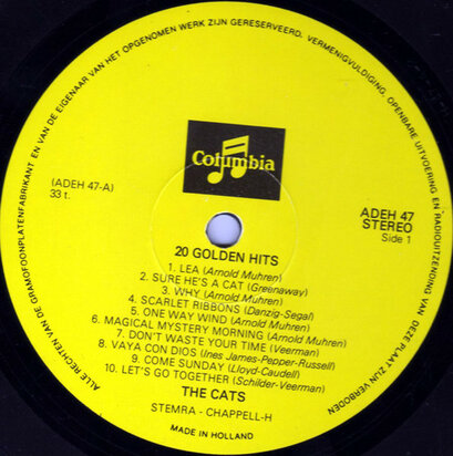 The Cats - 20 Golden Hits (Vinyl LP)
