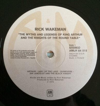 Rick Wakeman - The Myths And Legends Of King Arthur And The Knights Of The Round Table (Vinyl LP)