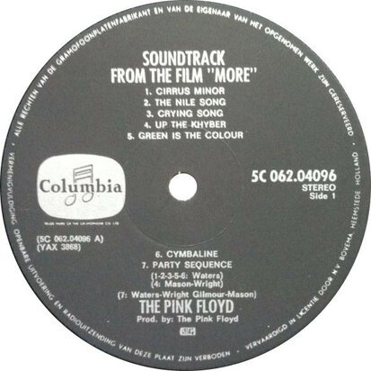 Pink Floyd - Soundtrack From The Film "More" (Vinyl LP)