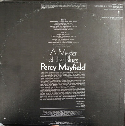 Percy Mayfield - Weakness Is A Thing Called Man (Vinyl LP)