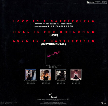Pat Benatar - Love Is A Battlefield (Vinyl LP)