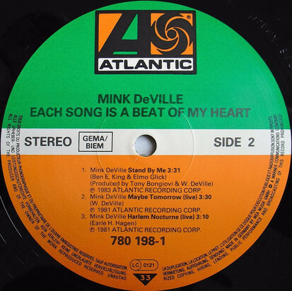 Mink DeVille - Each Song Is A Beat Of My Heart (Vinyl LP)