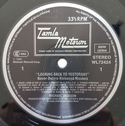 Michael Jackson - Looking Back To Yesterday (Vinyl LP)