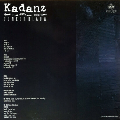 Kadanz - Donkerblauw (Vinyl LP)