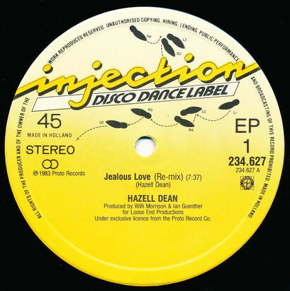 Hazell Dean - Jealous Love (Re-Mix) (Vinyl LP)