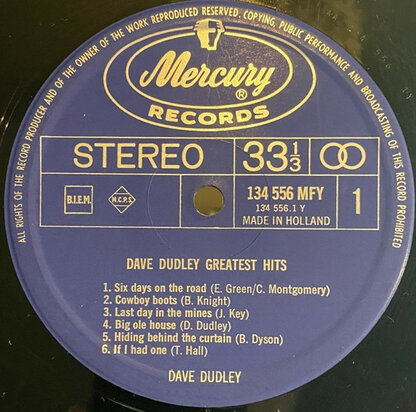 Dave Dudley - Greatest Hits (Vinyl LP)
