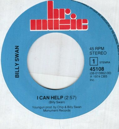 Billy Swan - I can help + Everything's the same (Vinylsingle)