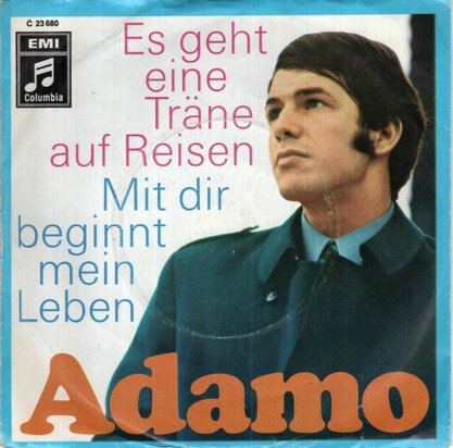 Adamo - Es geht eine trane auf reisen + Mit dir beginnt mein leben (Vinylsingle)