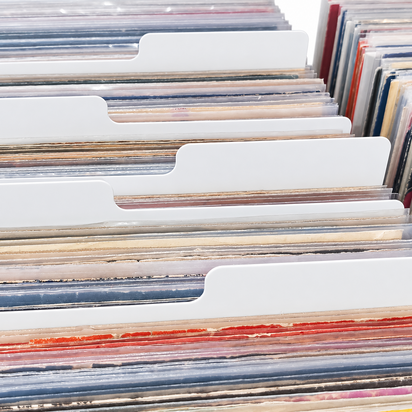 Vinylsingle Dividers White - 20 pieces