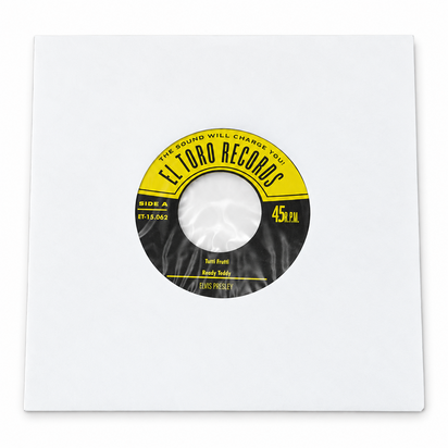 White Paper Sleeves with inner foil for 7" Vinylsingles - 100 pieces