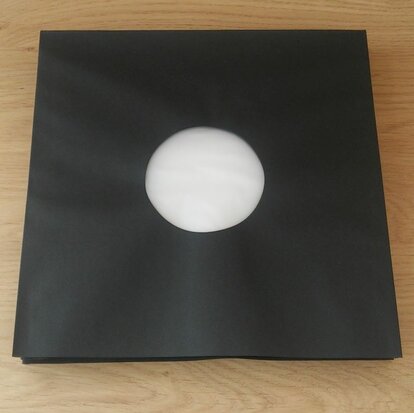 Innersleeves for 12" Vinyl  (black with antistatic inner foil) - pack 50 pieces