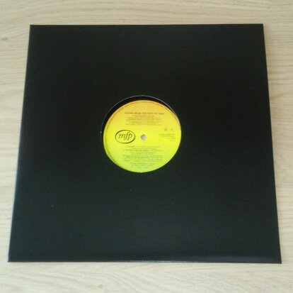 Cardboard LP cover black with centre hole - 10 pieces