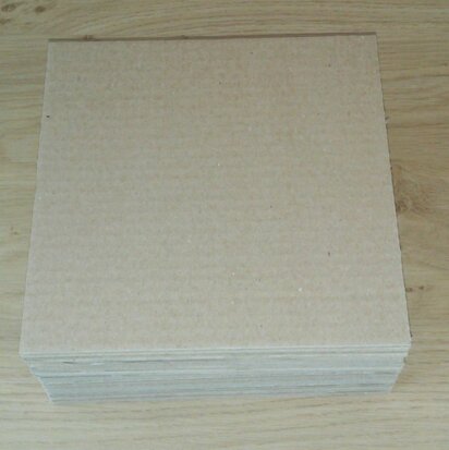 Shipping cardboard stiffeners for 7" Vinylsingles - 25 pieces