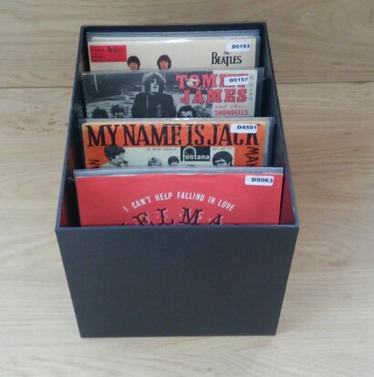 Black Single Box for 80 Vinylsingles