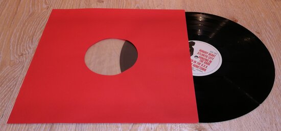 Innersleeves for 12" Vinyl  (Red with antistatic inner foil) - pack 10 pieces