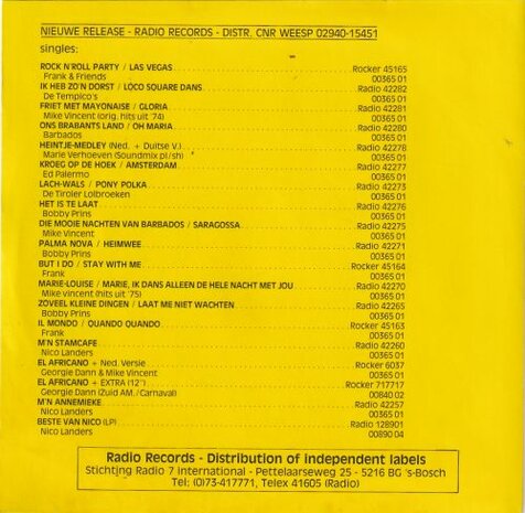 Frank & Friends - Rock 'n Roll party + Las Vegas (Vinylsingle)