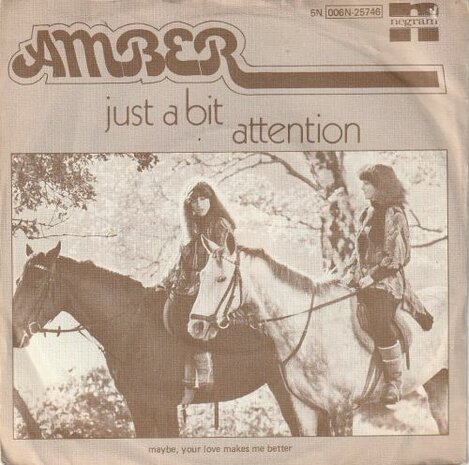 Amber - Just a bit attention + Maybe. your love makes me.. (Vinylsingle)