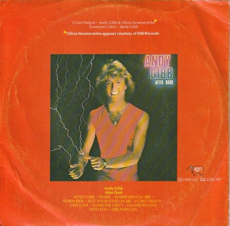 Andy Gibb & Olivia Newton-John - I can't help it + Someone I ain't (Vinylsingle)