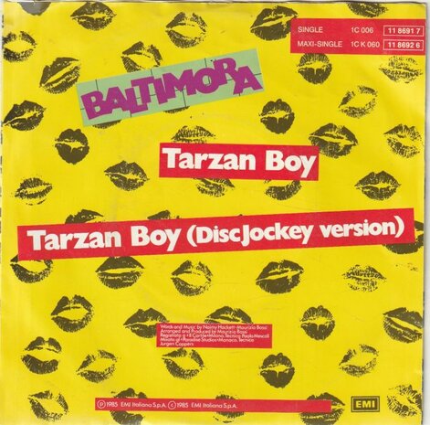 Baltimora - Tarzan boy + (DJ version) (Vinylsingle)