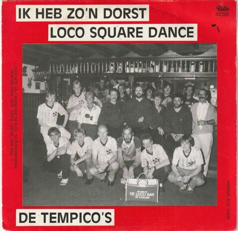 Tempico's - Ik heb zo'n dorst + baby loco dance square (Vinylsingle)