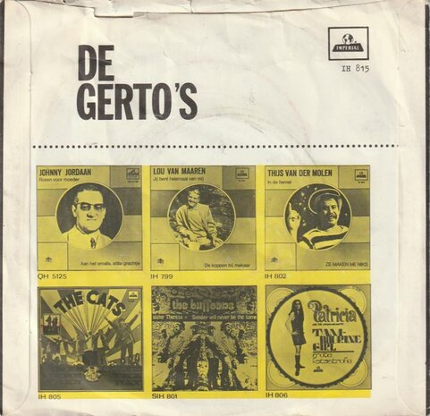 Gerto's - Jan, Jan, Jan + Wat Jan Kan, Kan Jan Alleen (Vinylsingle)