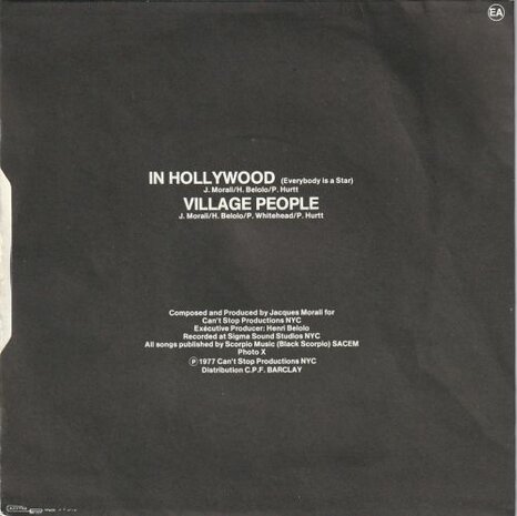 Village People - In Hollywood + Village People (Vinylsingle)