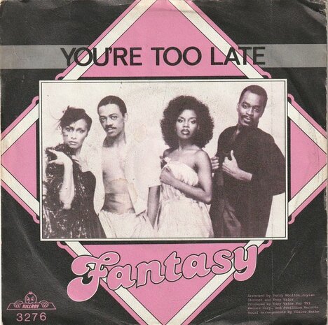 Fantasy - You're Too Late + (Instrumental Version) (Vinylsingle)